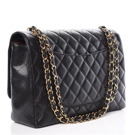 chanel caviar quilted maxi double flap|Flap Bags .